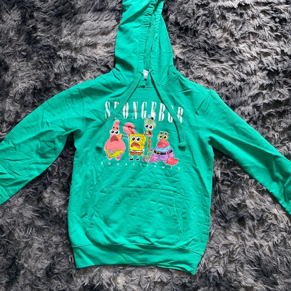 SpongeBob SquarePants Teal Kids Hoodie